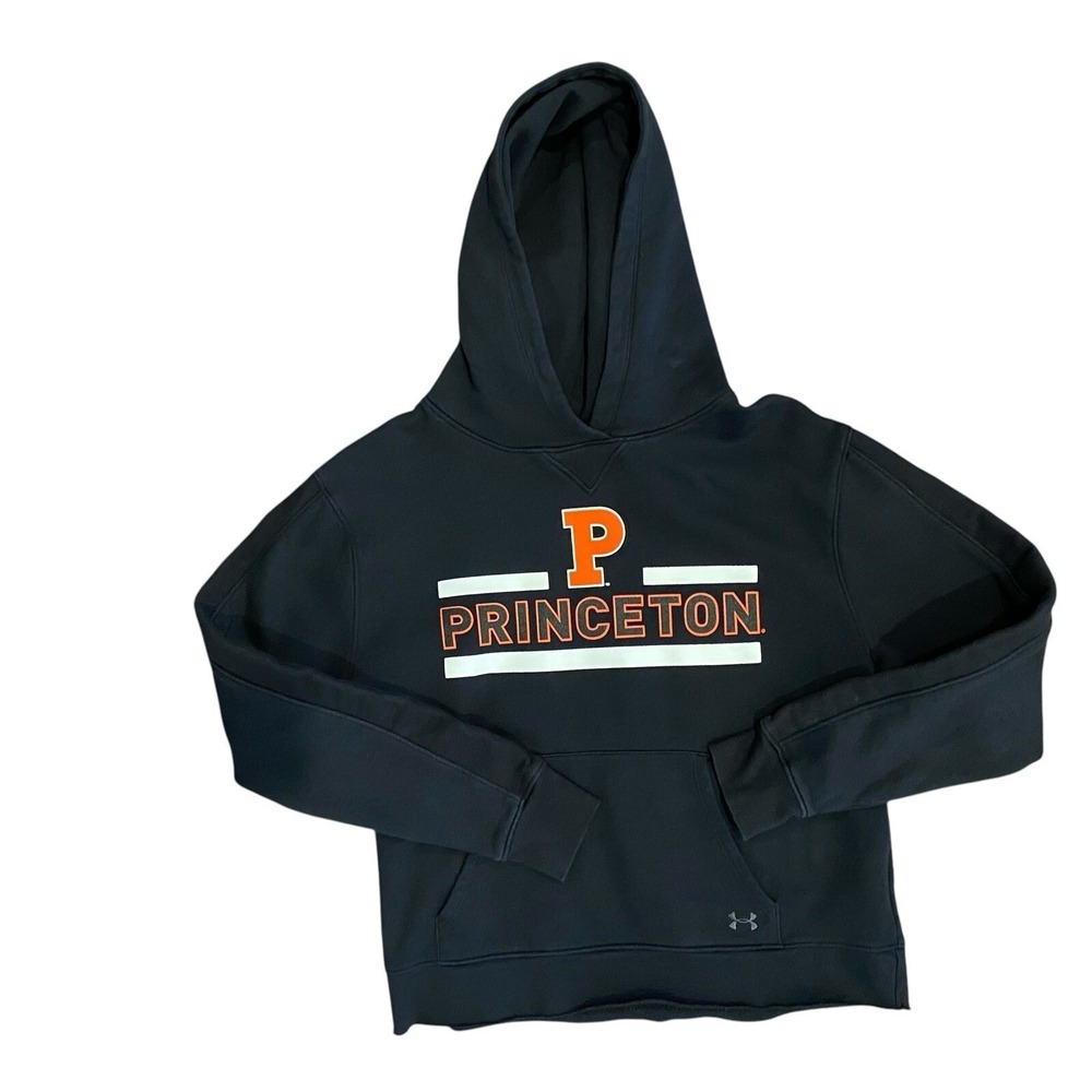 Under Armour Princeton University Hoodie Black Orange Small UW5106 Collegiate